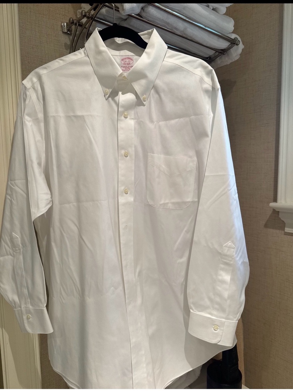 Brooks Brothers White Button-Down Dress Shirt